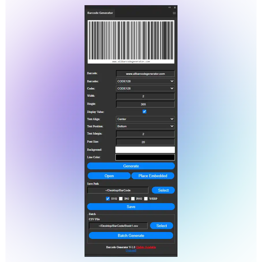 ean 13 barcode generator illustrator download